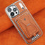 High-grade leather  phone case with magnetic card holder and holder